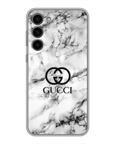 Чехол для Samsung Galaxy S23 Plus с картинкой «Gucci — мраморный шик»