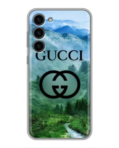 Чехол для Samsung Galaxy S23 Plus с картинкой «Gucci — горный пейзаж»