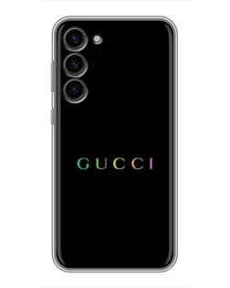 Чехол для Samsung Galaxy S23 Plus с картинкой «Gucci — неоновый минимализм»