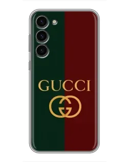 Чехол для Samsung Galaxy S23 Plus с картинкой «Gucci — темно-зеленый градиент»