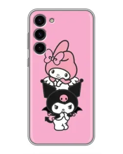 Чехол для Samsung Galaxy S23 Plus с картинкой «My Melody и Kuromi» Чехол для Samsung Galaxy S23 Plus с картинкой «My Melody и Kuromi»