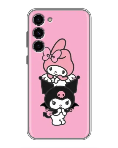 Чехол для Samsung Galaxy S23 Plus с картинкой «My Melody и Kuromi» Чехол для Samsung Galaxy S23 Plus с картинкой «My Melody и Kuromi»