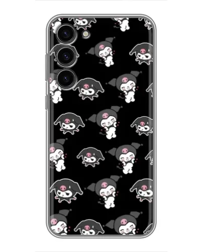 Чехол для Samsung Galaxy S23 Plus с картинкой «Черный паттерн Kuromi» Чехол для Samsung Galaxy S23 Plus с картинкой «Черный паттерн Kuromi»