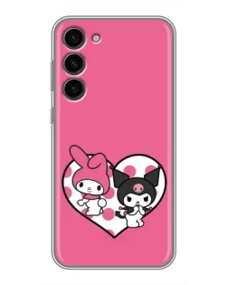 Чехол для Samsung Galaxy S23 Plus с картинкой «Kuromi и My Melody» Чехол для Samsung Galaxy S23 Plus с картинкой «Kuromi и My Melody»