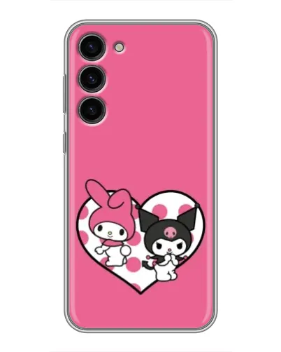 Чехол для Samsung Galaxy S23 Plus с картинкой «Kuromi и My Melody» Чехол для Samsung Galaxy S23 Plus с картинкой «Kuromi и My Melody»