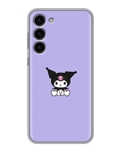 Чехол для Samsung Galaxy S23 Plus с картинкой «Kuromi — фиолетовый минимализм» Чехол для Samsung Galaxy S23 Plus с картинкой «Kuromi — фиолетовый минимализм»