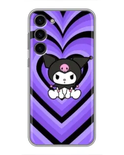Чехол для Samsung Galaxy S23 Plus с картинкой «Kuromi и фиолетовые сердца» Чехол для Samsung Galaxy S23 Plus с картинкой «Kuromi и фиолетовые сердца»