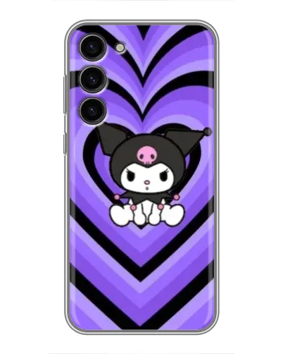 Чехол для Samsung Galaxy S23 Plus с картинкой «Kuromi и фиолетовые сердца» Чехол для Samsung Galaxy S23 Plus с картинкой «Kuromi и фиолетовые сердца»
