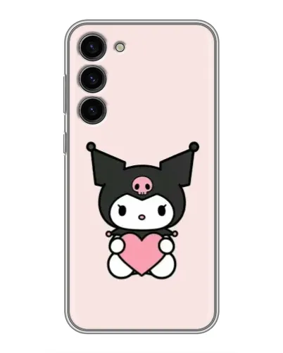 Чехол для Samsung Galaxy S23 Plus с картинкой «Kuromi и сердце» Чехол для Samsung Galaxy S23 Plus с картинкой «Kuromi и сердце»