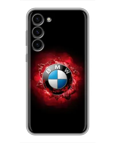Чехол для Samsung Galaxy S23 Plus с картинкой «Логотип BMW — вспышка»