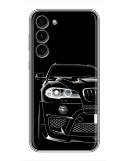 Чехол для Samsung Galaxy S23 Plus с картинкой «Темный силуэт BMW»