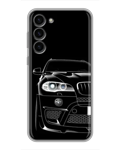 Чехол для Samsung Galaxy S23 Plus с картинкой «Темный силуэт BMW»