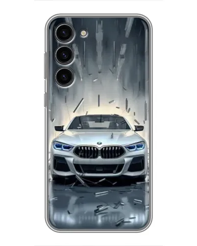 Чехол для Samsung Galaxy S23 Plus с картинкой «BMW в свете фар»