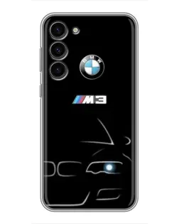 Чехол для Samsung Galaxy S23 Plus с картинкой «Минималистичный принт BMW M3»
