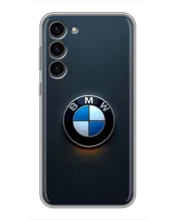 Чехол для Samsung Galaxy S23 Plus с картинкой «Логотип BMW — минимализм»