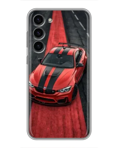 Чехол для Samsung Galaxy S23 Plus с картинкой «BMW на красной дорожке»