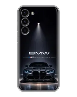 Чохол для Samsung Galaxy S23 Plus з картинкою «BMW крізь нічне місто» Чохол для Samsung Galaxy S23 Plus з картинкою «BMW крізь нічне місто»