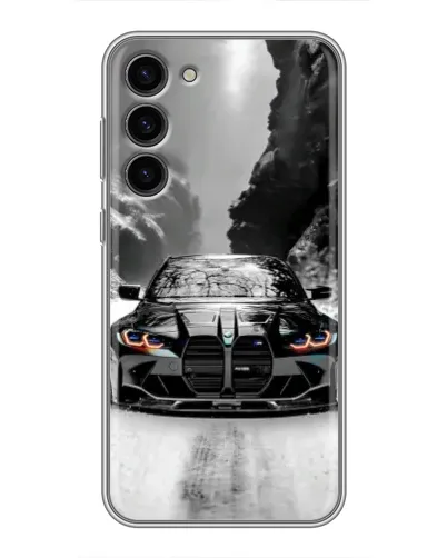 Чохол для Samsung Galaxy S23 Plus з картинкою «BMW — акварельний дрифт» Чохол для Samsung Galaxy S23 Plus з картинкою «BMW — акварельний дрифт»