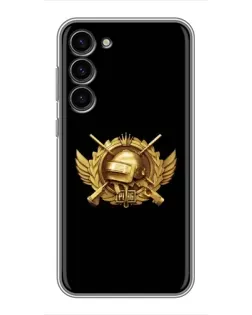 Чехол для Samsung Galaxy S23 Plus с картинкой «PUBG — оранжевый градиент»