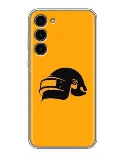 Чехол для Samsung Galaxy S23 Plus с картинкой «PUBG — золотой шлем»