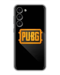 Чехол для Samsung Galaxy S23 Plus с картинкой «PUBG — рамка лого»