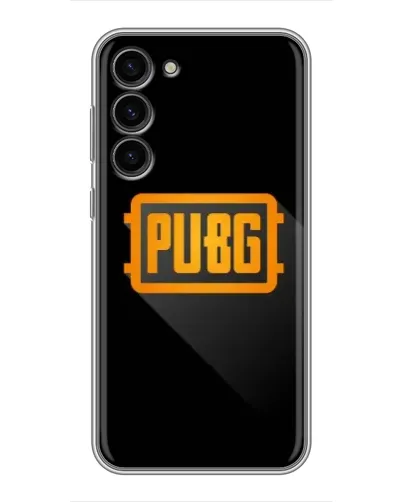 Чехол для Samsung Galaxy S23 Plus с картинкой «PUBG — рамка лого» Чехол для Samsung Galaxy S23 Plus с картинкой «PUBG — рамка лого»