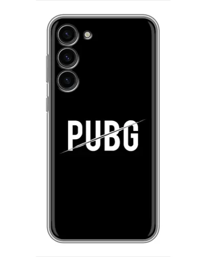 Чехол для Samsung Galaxy S23 Plus с картинкой «PUBG — белый логотип» Чехол для Samsung Galaxy S23 Plus с картинкой «PUBG — белый логотип»