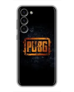 Чехол для Samsung Galaxy S23 Plus с картинкой «PUBG — золотой логотип»