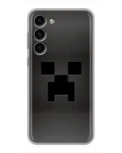 Чехол для Samsung Galaxy S23 Plus с картинкой «Черный крипер градиент»