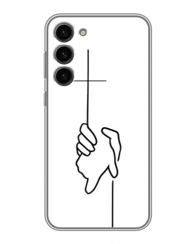 Чехол для Samsung Galaxy S23 Plus с картинкой «Рука держит» Чехол для Samsung Galaxy S23 Plus с картинкой «Рука держит»