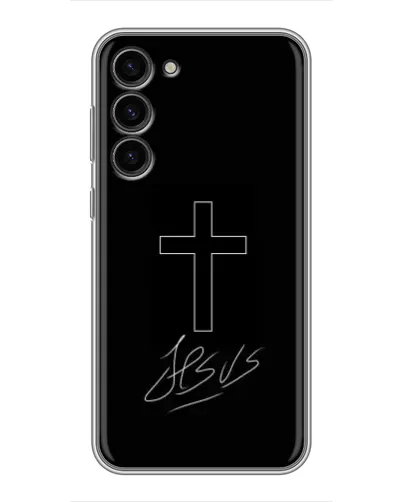Чохол для Samsung Galaxy S23 Plus з картинкою «Графічний хрест Jesus» Чохол для Samsung Galaxy S23 Plus з картинкою «Графічний хрест Jesus»