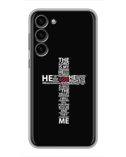 Чохол для Samsung Galaxy S23 Plus з картинкою «Текстовий хрест» Чохол для Samsung Galaxy S23 Plus з картинкою «Текстовий хрест»