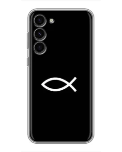 Чохол для Samsung Galaxy S23 Plus з картинкою «Символ риби Jesus»