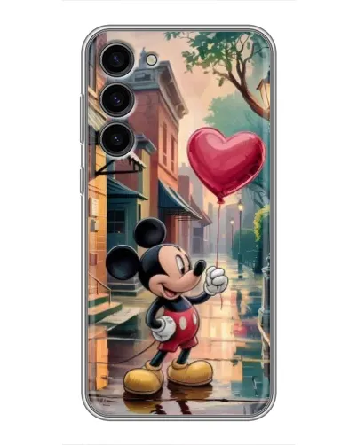 Чехол для Samsung Galaxy S23 Plus с картинкой «Микки и шарик-сердце»