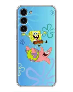Чохол для Samsung Galaxy S23 Plus з картинкою «Спанч Боб та Патрік»