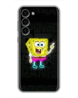 Чохол для Samsung Galaxy S23 Plus з картинкою «Неоновий Губка Боб»