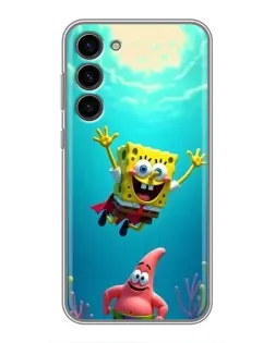 Чохол для Samsung Galaxy S23 Plus з картинкою «Спанч Боб під водою»