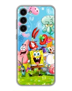 Чохол для Samsung Galaxy S23 Plus з картинкою «Губка Боб та друзі»