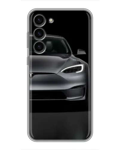 Чехол для Samsung Galaxy S23 Plus с картинкой «Tesla Model S Look» Чехол для Samsung Galaxy S23 Plus с картинкой «Tesla Model S Look»