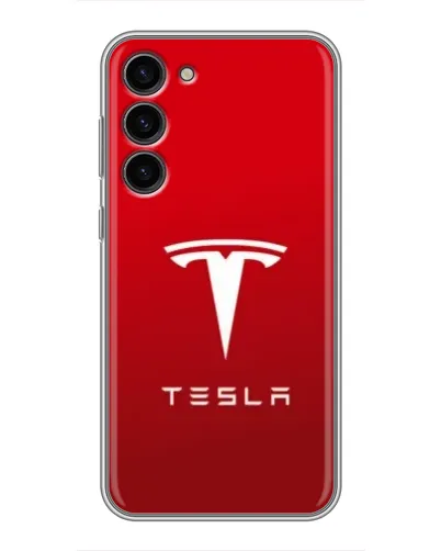 Чехол для Samsung Galaxy S23 Plus с картинкой «Tesla Red Classic» Чехол для Samsung Galaxy S23 Plus с картинкой «Tesla Red Classic»