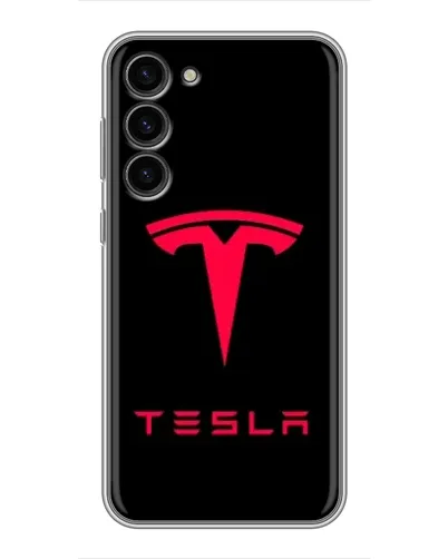 Чехол для Samsung Galaxy S23 Plus с картинкой «Tesla Red Logo» Чехол для Samsung Galaxy S23 Plus с картинкой «Tesla Red Logo»