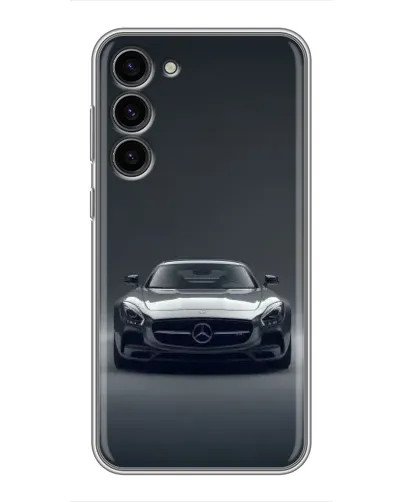 Чехол для Samsung Galaxy S23 Plus с картинкой «Mercedes на черном»