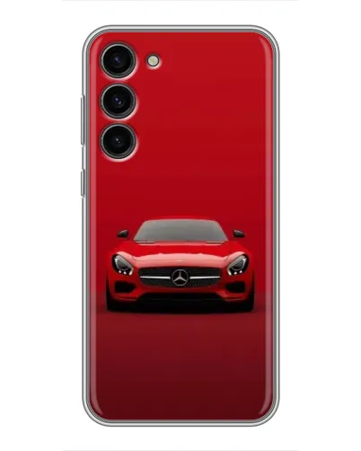 Чехол для Samsung Galaxy S23 Plus с картинкой «Красный Mercedes AMG»