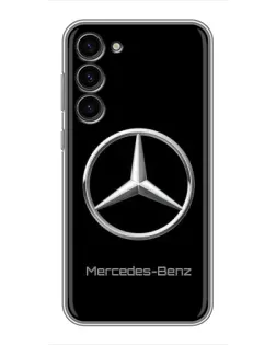 Чехол для Samsung Galaxy S23 Plus с картинкой «Mercedes Silver Logo»