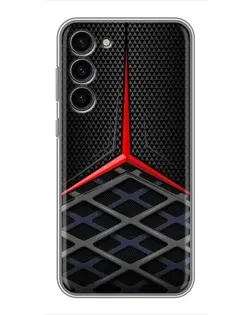 Чехол для Samsung Galaxy S23 Plus с картинкой «Mercedes Carbon Grid»
