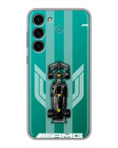 Чехол для Samsung Galaxy S23 Plus с картинкой «Mercedes AMG Petronas»