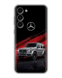 Чехол для Samsung Galaxy S23 Plus с картинкой «Mercedes G-Class красный»