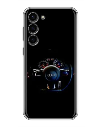 Чехол для Samsung Galaxy S23 Plus с картинкой «Салон Audi — руль» Чехол для Samsung Galaxy S23 Plus с картинкой «Салон Audi — руль»