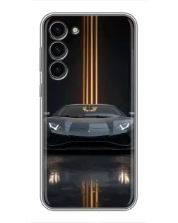Чохол для Samsung Galaxy S23 Plus з картинкою «Lamborghini золоті лінії» Чохол для Samsung Galaxy S23 Plus з картинкою «Lamborghini золоті лінії»