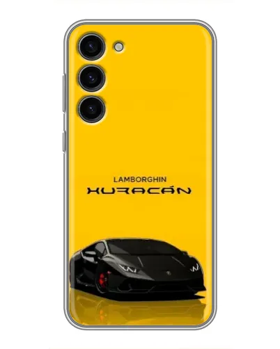 Чохол для Samsung Galaxy S23 Plus з картинкою «Lamborghini Huracan чорний»